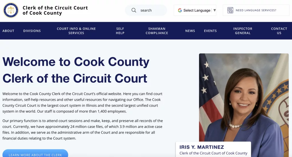 Cook County Illinois Clerk of Court Resources for Self-Represented Litigants